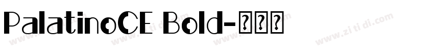 PalatinoCE Bold字体转换